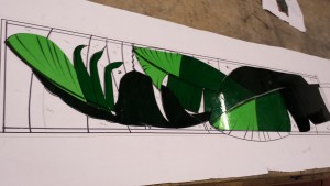 Stained Glass Colour Green Cut