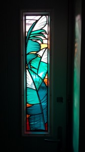 Stained Glass Palm Leaves