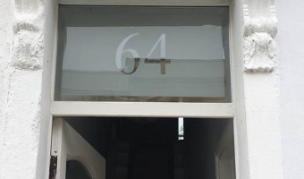 Etched Glass House Number